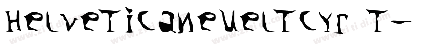 HelveticaNeueLTCYR T字体转换